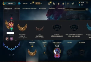 Ouro 4 com 95 Champs e 13 Skins + 1370 RP