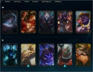 Conta Lol Ouro IV 105 Skins - League of Legends