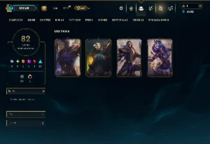 Unranked com 145 Champs e 82 Skins +4 Vitoriosas - League of Legends LOL