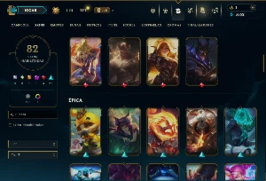Unranked com 145 Champs e 82 Skins +4 Vitoriosas - League of Legends LOL