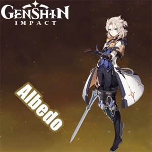 Contas Genshin Impact AR 5 com Albedo