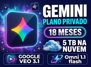 🚀 Gemini Ai Pro | 18 Meses | Veo 3.1 | 30 dias de garantia - Inteligência Artificial