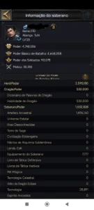Conta Clash of kings castelo 16 - Outros