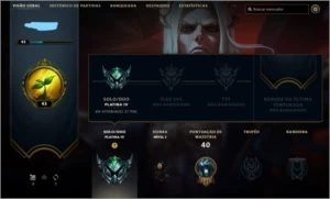 Conta smurf lol Platina 4 - League of Legends
