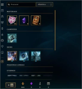 Conta smurf lol Platina 4 - League of Legends