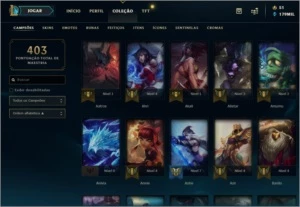 Diamante 1 s9 143 skins - League of Legends LOL