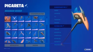 Conta Fortnite com skins do passe de batalha 4 ao 2 do 2 cap