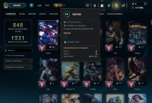 Conta Lol 100% Segura F.A | 332 Skins | Nvl 530 | + Brinde - League of Legends