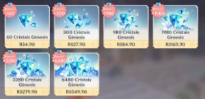 [AR60] Bem upada + Garantido + 3 arcontes - Genshin Impact
