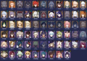 [AR60] Bem upada + Garantido + 3 arcontes - Genshin Impact