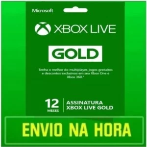 Xbox live Gold 12 meses Xbox 360/Xbox one cartão 25 digitos - Others