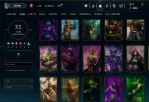 Esmeralda 4 com 40 Champs e 35 Skins - League of Legends LOL