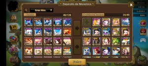 Conta Summoners War Maximilian Mestre das armas de escuridão