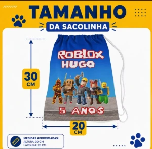 Saquinho personalizado - Artesanato e Personalizados