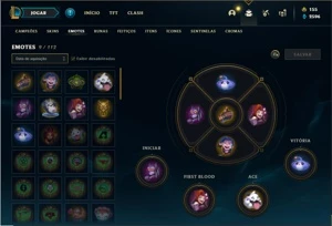 Conta unranked com 30 Champs e 14 Skins - League of Legends LOL