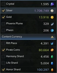Acc Lost ark - Sorceress 1340 + 5 alts 1325