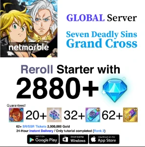 ✨2880+💎 Diamantes 7DS|seven deadly sins grand cross|GLOBAL✨
