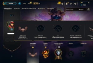 Bronze 3 com 50 Champs e 18 Skins