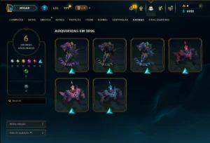 Bronze 3 com 50 Champs e 18 Skins - League of Legends LOL