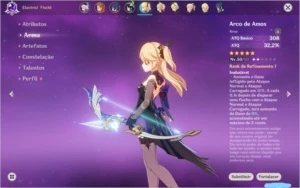 Conta Venti, Jean, Qiqi e Arco de amos /Ar 40 - Genshin Impact