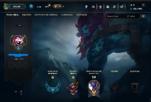 Conta Smurf - Platina 3 - 33K De Essência Azul - League of Legends LOL