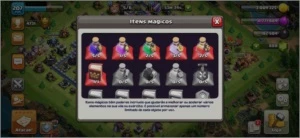 CV13 SEMI FULL TH13 6 CONSTRUTOR 7 SKINS PAISAGEM MIL GEMAS - Clash of Clans