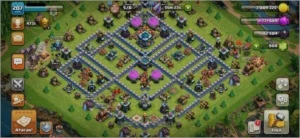 CV13 SEMI FULL TH13 6 CONSTRUTOR 7 SKINS PAISAGEM MIL GEMAS - Clash of Clans
