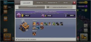 CV13 SEMI FULL TH13 6 CONSTRUTOR 7 SKINS PAISAGEM MIL GEMAS - Clash of Clans