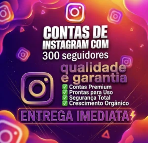 Conta Instagram 300 Seguidores | Sem Bloqueios | Garantia - Redes Sociais
