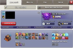 CV 9 FULL + CC 8 BEM UPADO + ARENA 10 - Clash of Clans