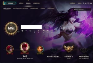 Conta League of Legends - Bronze 2 + 42 Champs e Skins+ LOL