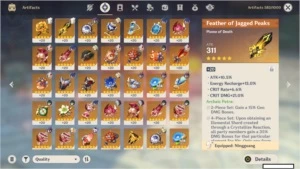 Conta ar 55 com Xiao/mona/qiqi + armas 5* - Genshin Impact