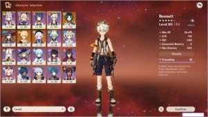 Conta ar 55 com Xiao/mona/qiqi + armas 5* - Genshin Impact