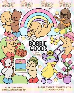 Kit digital do Bobbie Goods = PNG + Fundo - eBooks
