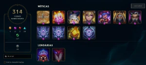 CONTA DE LOL NIVEL 428 162 skins sem md10 feita - League of Legends