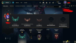 CONTA DE LOL NIVEL 428 162 skins sem md10 feita - League of Legends