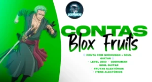 Contas Bloxfruit ❄️ Conta Com Godhuman + Soul Guitar  ❄️ - Roblox