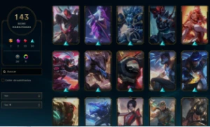 Conta League of Legends LvL 421 Todos os Campeões 143 Skins LOL