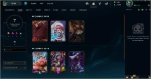 Conta lol platina 4    7 skin    45 campeões - League of Legends