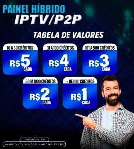 Revenda IPTV/P2P Barato - Assinaturas e Premium
