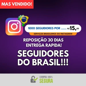 Seguidores do Instagram 100% BR - Rápido Atualizado - Redes Sociais