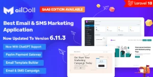 Maildoll v6.11.3 Email Marketing Saas Php Bot Site Premium