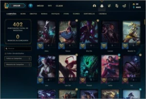Conta prata 3 com 148 champs e 83 skins - League of Legends LOL