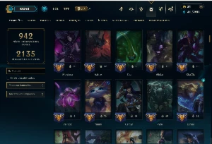 Ouro 3 com TODOS os Champs e 302 Skins +6 Prestigios - League of Legends LOL