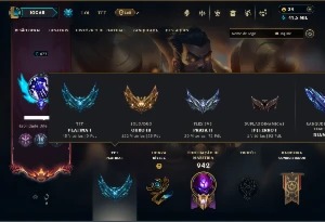 Ouro 3 com TODOS os Champs e 302 Skins +6 Prestigios