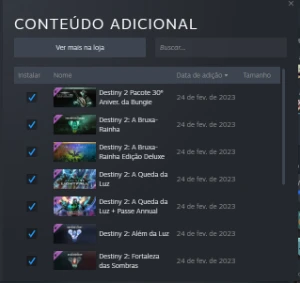 Conta da Steam com todas as DLC'S de Destiny 2 + Passe anual