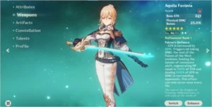 ZhongLi C1 + Jean + Aquila Favonia + The Unforged - Genshin Impact