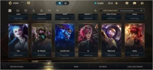 Conta wlid rift platina IV - League of Legends: Wild Rift LOL WR