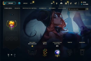 Conta de League Of Legends com muitas skins e rp + Conta Val LOL
