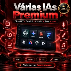 Várias IAs Premium | ChatGPT, Gemini, Claude, Veo3 30D - Outros